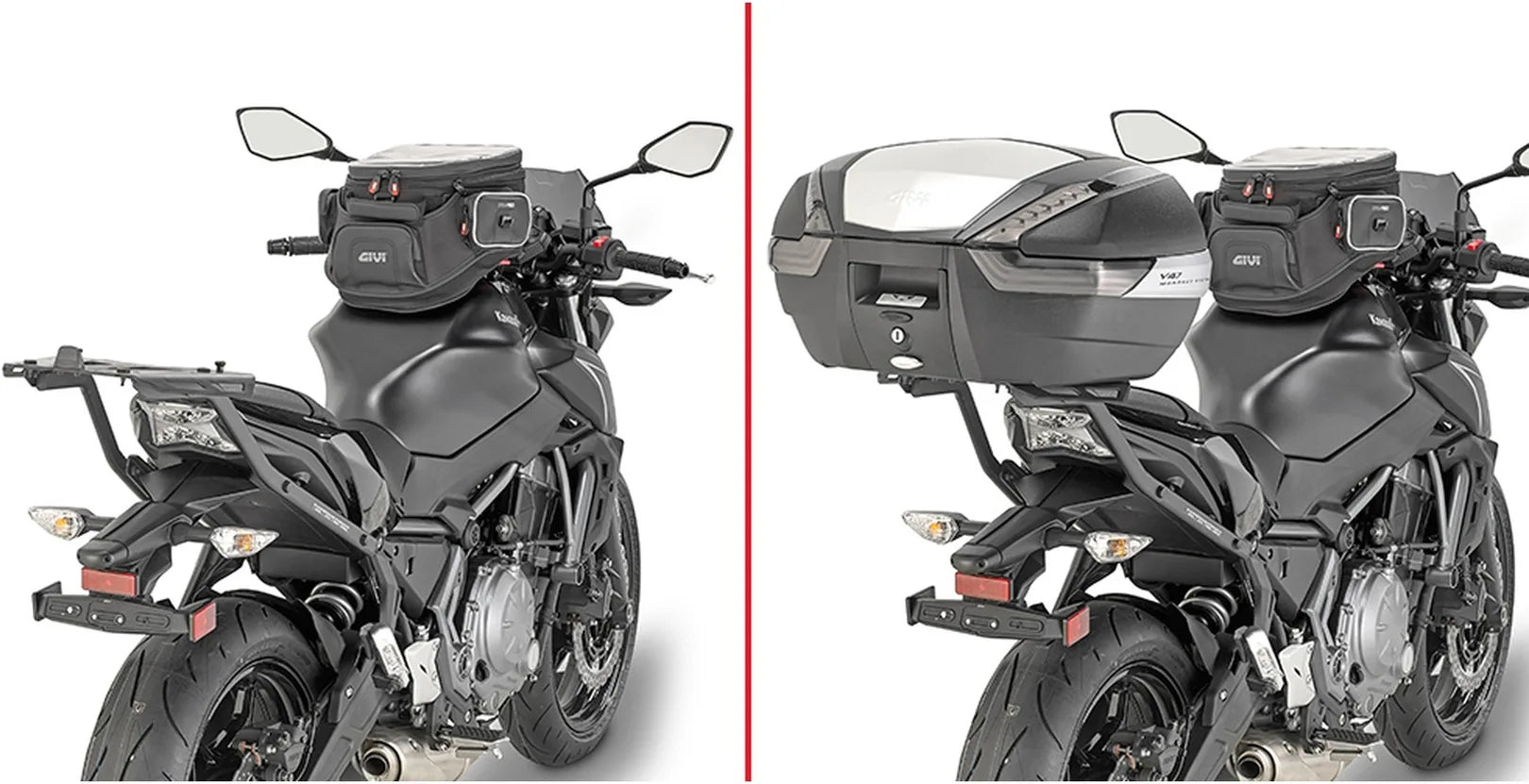 Monokey Trekker Alaska Aluminium Top Case - 44 Lt Trekker Alaska Aluminium - Givi Compatible With Kawasaki Z 650 (2020-2024)