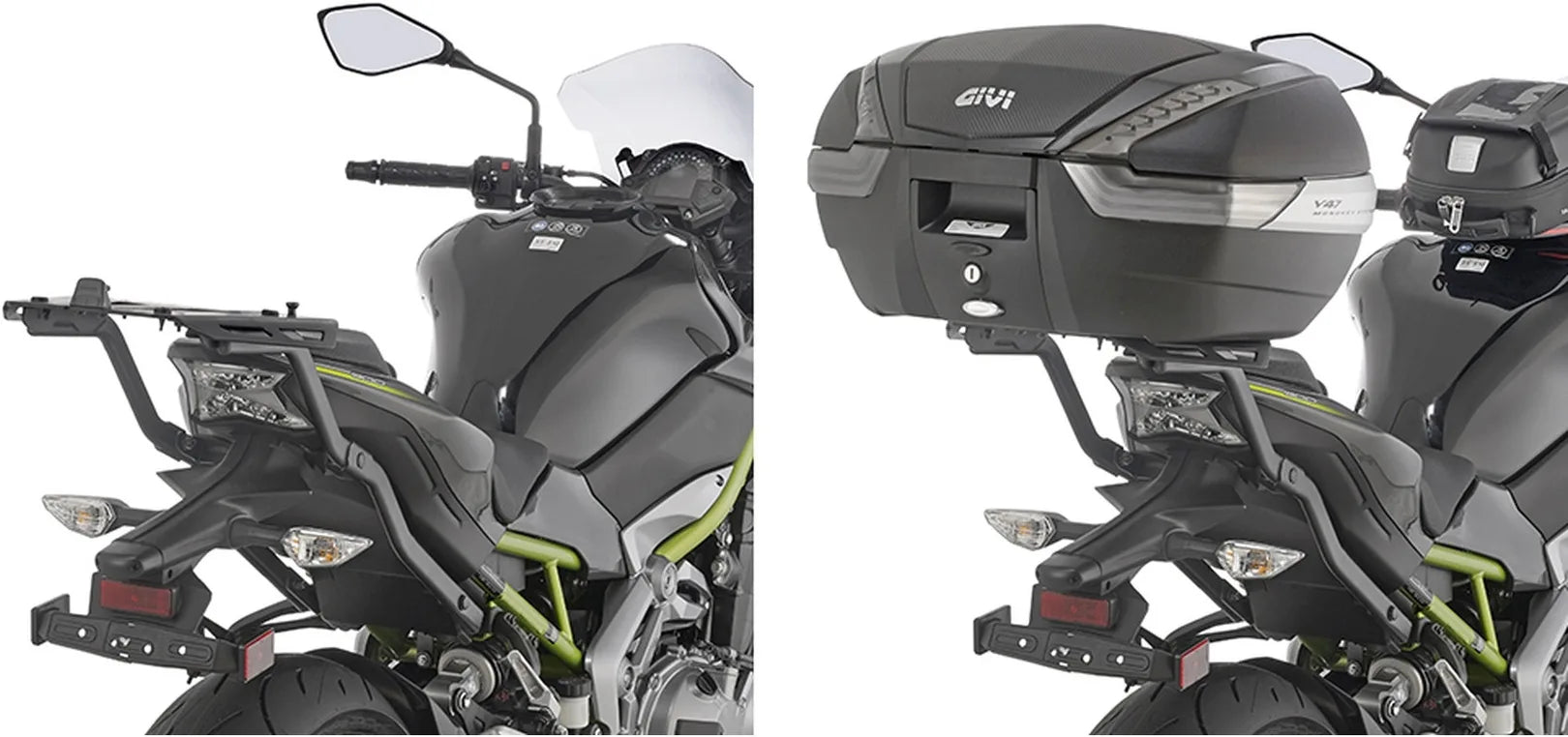 Monokey Trekker Alaska Aluminium Top Case - 44 Lt Trekker Alaska Aluminium - Givi Compatible With Kawasaki Z 900 (2017-2019)