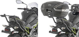 Monokey Trekker Dolomiti Black Aluminium Top Case - 30 Lt Trekker Dolomiti Aluminium - Givi Compatible With Kawasaki Z 900 (2020-2024)