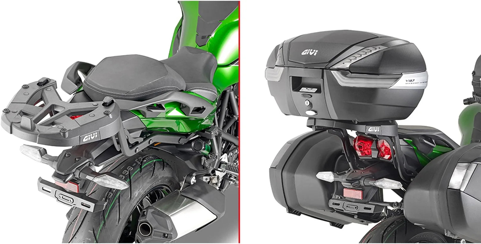 Monokey Trekker Dolomiti Aluminium Top Case - 46 Lt Trekker Dolomiti Aluminium - Givi Compatible With Kawasaki Ninja H2 Sx (2018-2024)