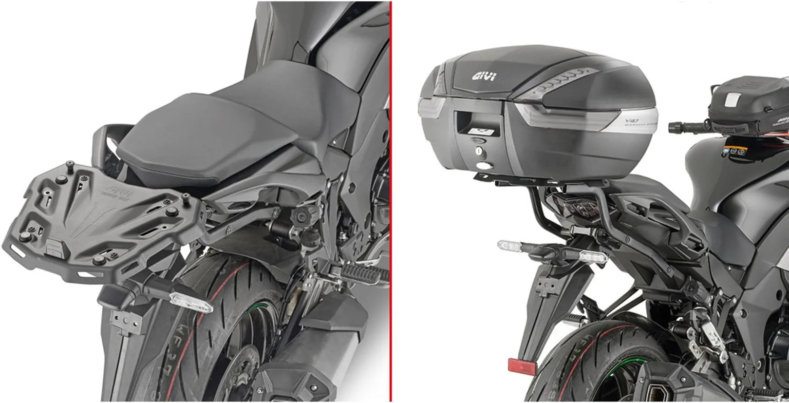 Monokey Trekker Alaska Aluminium Top Case - 44 Lt Trekker Alaska Aluminium - Givi Compatible With Kawasaki Ninja 1100 Sx (2025)