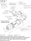 Complete Catalytic Exhaust System With Sound Certification Touring Stainless Steel - Leovince Compatible With Kymco Yup 50 (2004-2005)