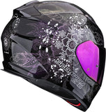 Full-Face Motorcycle Helmet Scorpion Exo Exo-491 Polycarbonate Chameleon Black Dream Size S