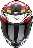 Full-Face Motorcycle Helmet Scorpion Exo Exo-491 Polycarbonate Red Pirate Size M