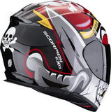 Full-Face Motorcycle Helmet Scorpion Exo Exo-491 Polycarbonate Red Pirate Size L