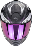 Full-Face Motorcycle Helmet Scorpion Exo Exo-491 Polycarbonate Matt Iridescent Black Zumo Size L