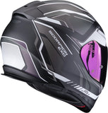 Full-Face Motorcycle Helmet Scorpion Exo Exo-491 Polycarbonate Matt Iridescent Black Zumo Size M