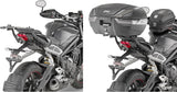 Monokey Trekker Outback Evo Smart Black Aluminium Top Case - 42 Lt Trekker Outback Evo Smart Aluminium - Givi Compatible With Triumph Street Triple 765 (2017-2019)