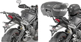 Monokey Trekker Alaska Black Aluminium Top Case - 56 Lt Trekker Alaska Aluminium - Givi Compatible With Triumph Street Triple 765 (2020)