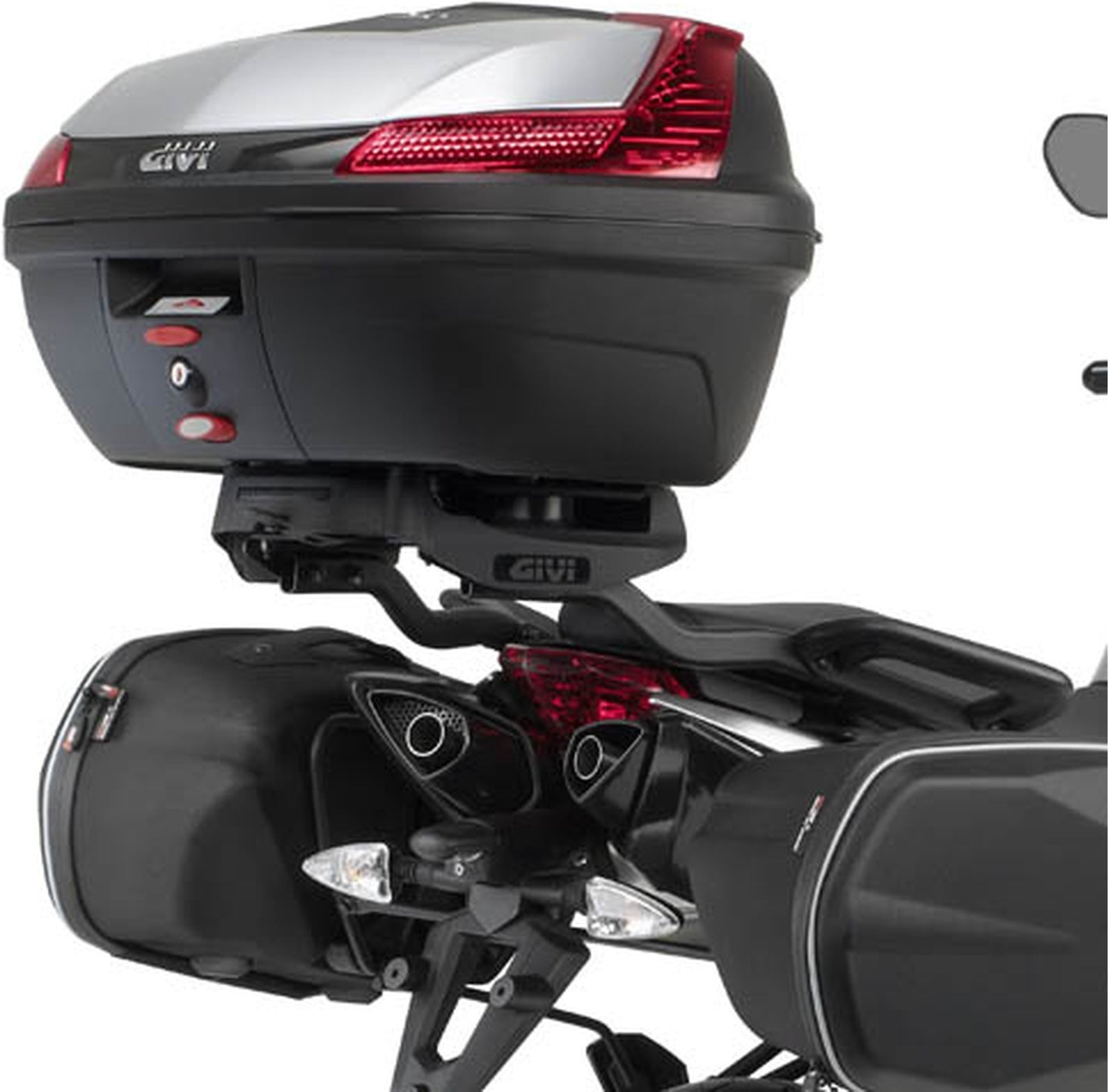 Rear Rack For Monolock Top-Case - Givi Compatible With Aprilia Shiver 900 Abs (2010-2020)