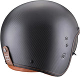 Urban Motorcycle Helmet Scorpion Exo Belfast Evo Carbon Carbon Fiber Matt Black Solid Size L