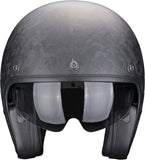 Urban Motorcycle Helmet Scorpion Exo Belfast Evo Carbon Carbon Fiber Black Onyx Size Xs