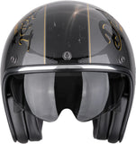 Urban Motorcycle Helmet Scorpion Exo Belfast Evo Ultra Tct Silver Black Gold Drive Fast Size L