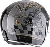 Urban Motorcycle Helmet Scorpion Exo Belfast Evo Ultra Tct Silver Black Gold Drive Fast Size M