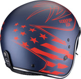 Urban Motorcycle Helmet Scorpion Exo Belfast Evo Ultra Tct Matt Blue Red Dawg Size S