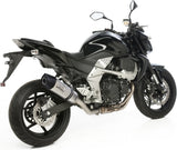 Exhaust Tip Without Sound Certification Lv One Evo Stainless Steel Carbon Fiber End Cap - Leovince Compatible With Kawasaki Z 750 (2007-2014)