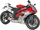 Complete Exhaust System Without Catalytic Converter And Without Sound Certification Factory S Stainless Steel Carbon Fiber End Cap - Leovince Compatible With Yamaha Yzf-R6 (2006-2021)