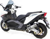 Exhaust Tip Without Sound Certification Lv One Evo Stainless Steel Carbon Fiber End Cap - Leovince Compatible With Gilera Gp 800 (2008-2015)
