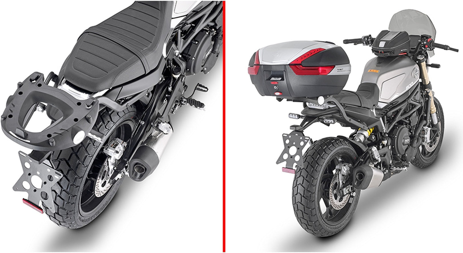 Monokey Animal Carrier Top Case - 33 Lt Nylon - Givi Compatible With Benelli Leoncino 800 (2022-2024)