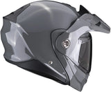 Full-Face Motorcycle Helmet Scorpion Exo Adx-2 Polycarbonate Cement Grey Solid Size M