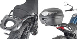 Monolock Riviera Triple Black Top Case - 46 Lt Riviera Technopolymer - Givi Compatible With Cfmoto 700 Cl-X (2021-2024)