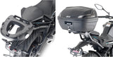 Monolock Riviera Black Top Case - 46 Lt Riviera Technopolymer - Givi Compatible With Cfmoto 650 Nk (2021-2024)