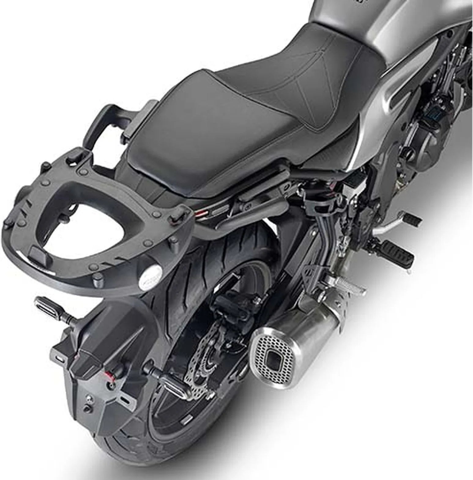 Monokey Silver Tech Top Case - 47 Lt Technopolymer - Givi Compatible With Voge Trofeo 500 Ac (2022-2024)