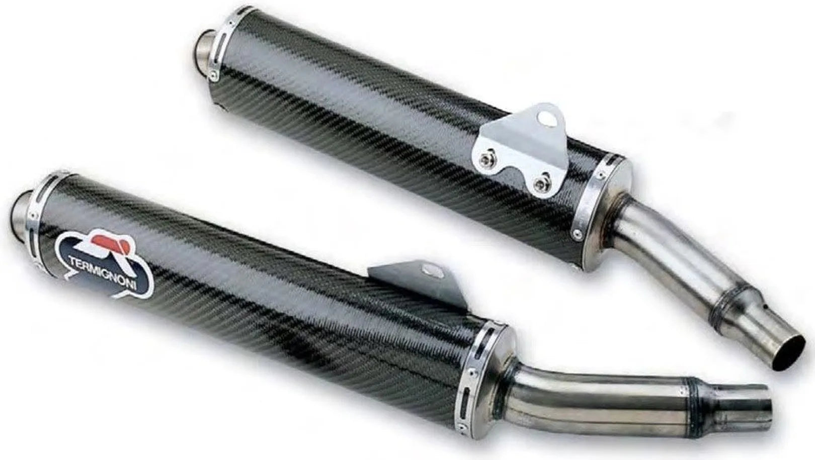 Dual Exhaust System Without Sound Certification Carbon - Termignoni Compatible With Ducati Monster S4