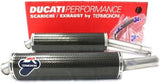 Dual Exhaust System Without Sound Certification Carbon - Termignoni Compatible With Ducati Supersport 620