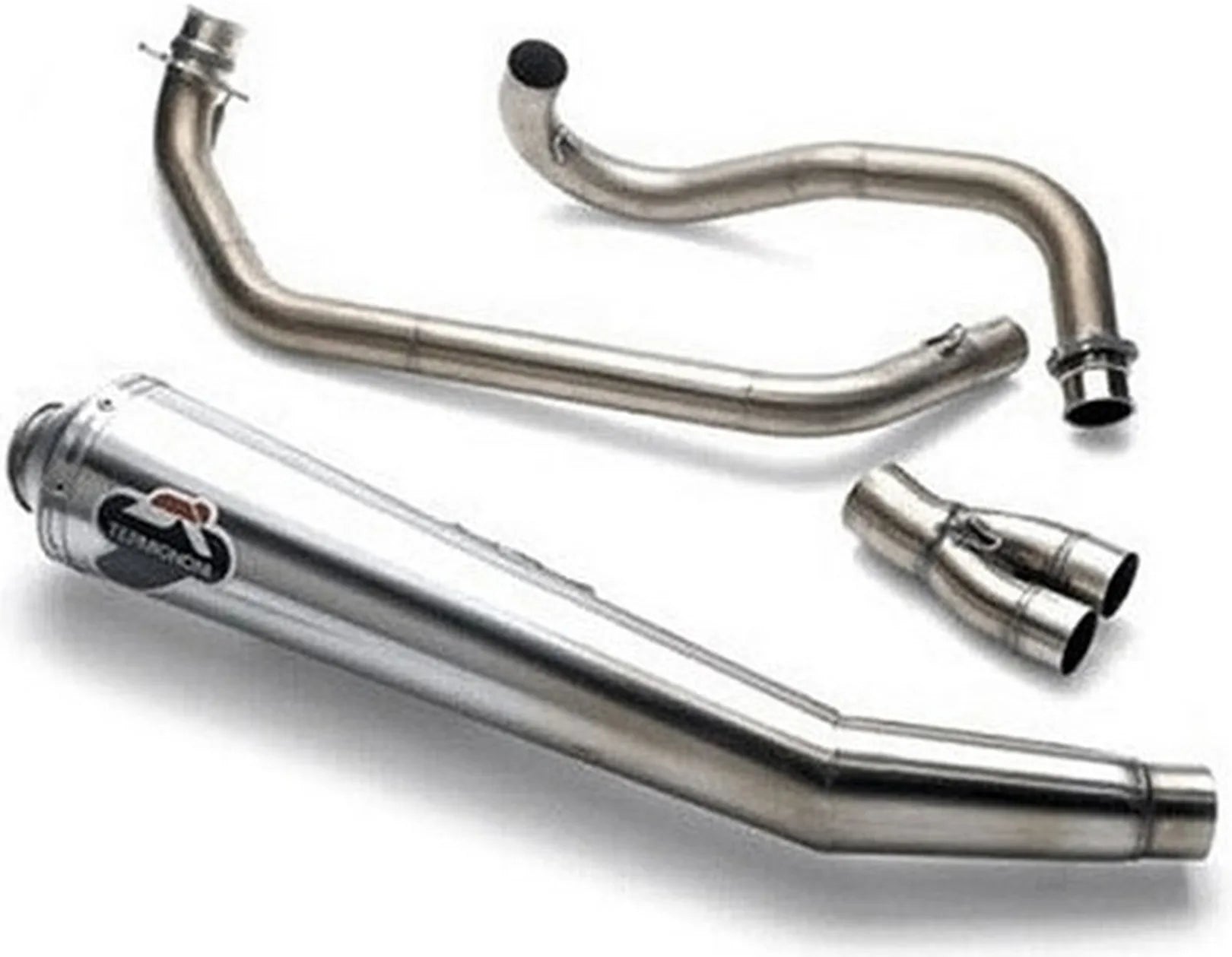 Complete Exhaust System Without Catalytic Converter And Without Sound Certification Steel Black - Termignoni Compatible With Ducati Gt 1000