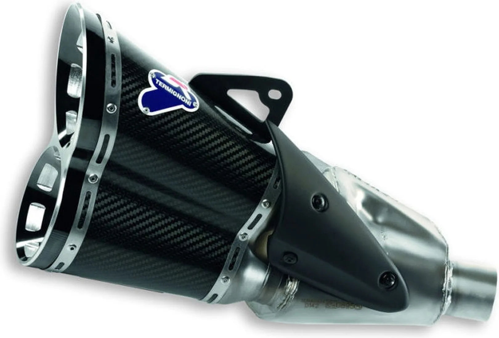 Exhaust Tip With Noise Certification Carbon - Termignoni Compatible With Ducati Diavel