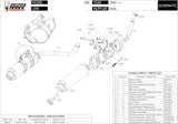 Dual Catalytic Exhaust Tips With Sound Certification Oval Stainless Steel - Mivv Compatible With Aprilia Pegaso 650 Strada (2005-2011)