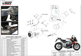 Uncatalysed Exhaust System Without Sound Certification Mk3 Stainless Steel - Mivv Compatible With Aprilia Tuono V4 1100 (2018-2020)