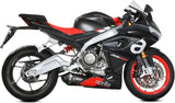 Complete Catalytic Exhaust System With Sound Certification Delta Race Steel Black Carbon - Mivv Compatible With Aprilia Rs 660 (2020-2024)