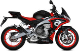 Complete Catalytic Exhaust System With Sound Certification Delta Race Stainless Steel Carbon - Mivv Compatible With Aprilia Rs 660 (2020-2024)