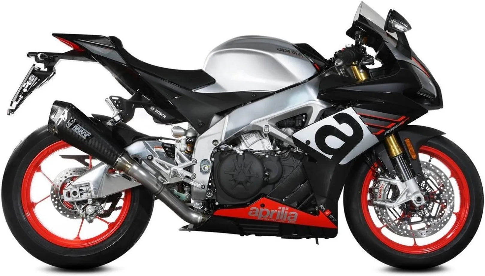 Catalytic Exhaust Tip With Sound Certification Delta Race Carbon Carbon - Mivv Compatible With Aprilia Rsv4 (2017-2020)