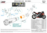 Catalytic Exhaust Tip With Sound Certification Delta Race Carbon Carbon - Mivv Compatible With Aprilia Rsv4 (2017-2020)