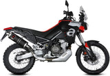 Exhaust Tip With Noise Certification Dakar Steel Black - Mivv Compatible With Aprilia Tuareg 660 (2022-2024)