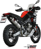 Exhaust Tip With Noise Certification Dakar Stainless Steel - Mivv Compatible With Aprilia Tuareg 660 (2022-2024)