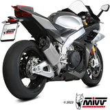 Catalytic Exhaust Tip With Sound Certification Sr-1 Titanium - Mivv Compatible With Aprilia Tuono V4 1100 (2021-2024)