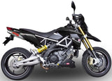 Dual Exhaust System Without Sound Certification Deeptone Stainless Steel - Gpr Compatible With Aprilia Dorsoduro 750 (2008-2016)
