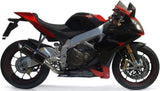 Exhaust Tip With Noise Certification Furore Aluminium Black - Gpr Compatible With Aprilia Rsv4 1000 (2009-2014)