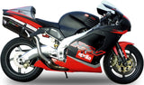 Exhaust Tip With Noise Certification Furore Aluminium Black - Gpr Compatible With Aprilia Rsv 1000 - Sp (1998-2003)