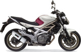 Exhaust Tip With Noise Certification Albus Ceramic White Aluminium - Gpr Compatible With Suzuki Gladius 650 (2008-2015)