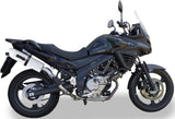 Exhaust Tip With Noise Certification Albus Ceramic White Aluminium - Gpr Compatible With Suzuki V-Strom Dl 650 (2012-2016)