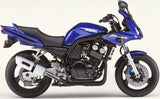 Exhaust Tip With Noise Certification Albus Ceramic White Aluminium - Gpr Compatible With Yamaha Fzs 1000 Fazer (2001-2005)