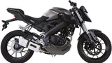 Exhaust Tip With Noise Certification Albus Ceramic White Aluminium - Gpr Compatible With Yamaha Mt-125 (2014-2016)
