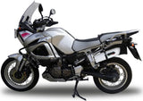 Exhaust Tip With Noise Certification Albus Ceramic White Aluminium - Gpr Compatible With Yamaha Xt 1200 Z Super Ténéré (2010-2016)