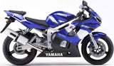 Exhaust Tip With Noise Certification Albus Ceramic White Aluminium - Gpr Compatible With Yamaha Yzf-R6 (1999-2002)
