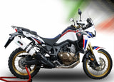 Exhaust Tip With Noise Certification Albus Ceramic White Aluminium - Gpr Compatible With Honda Crf 1000 L Africa Twin (2015-2017)
